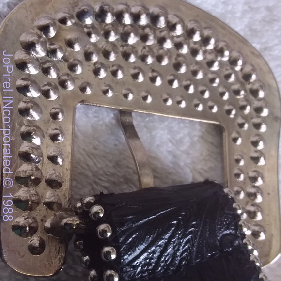 Hard Rock Black & Glitter Beaded Designer Belt